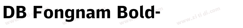 DB Fongnam Bold字体转换